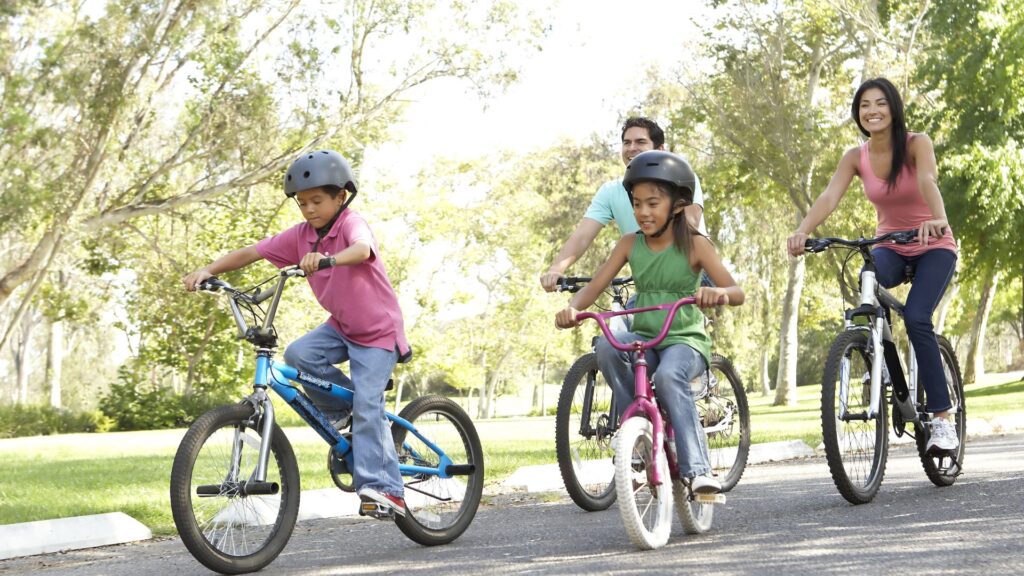 ensinar a andar de bicicleta