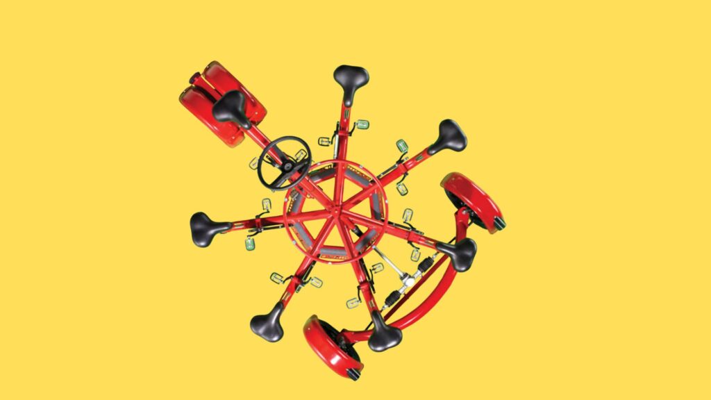 bicicleta de 7 lugares