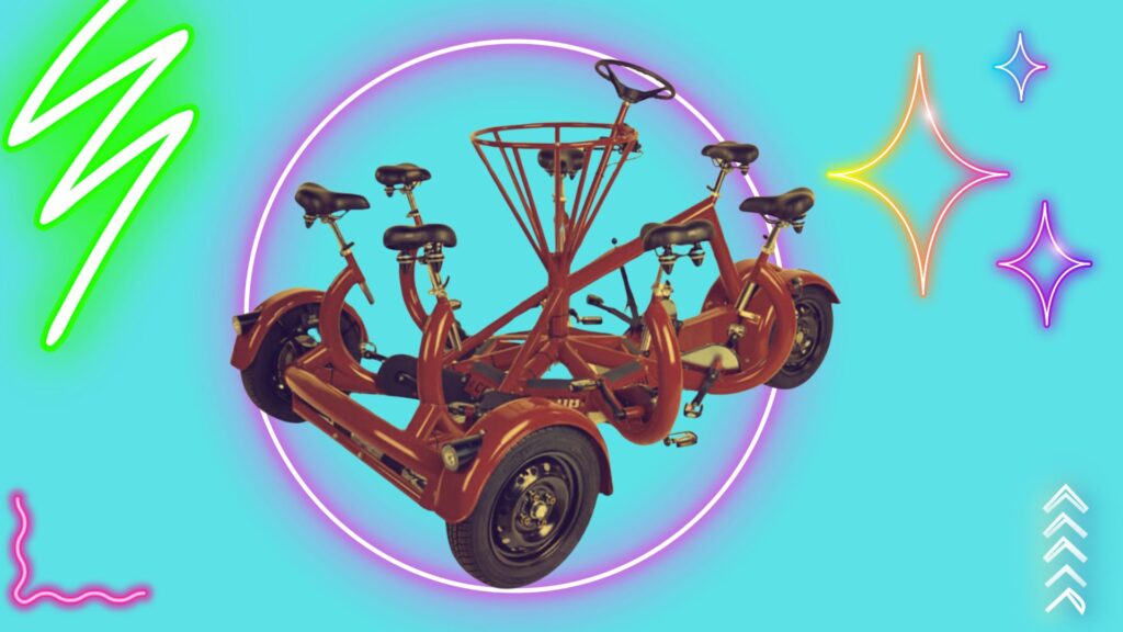 bicicleta de 7 lugares