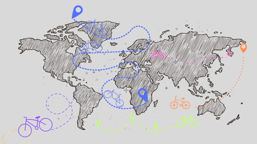 bicicleta para longas distâncias