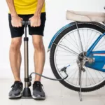 como encher pneu de bicicleta
